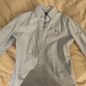 Polo Ralph Lauren shirt, slim fit classic blue
